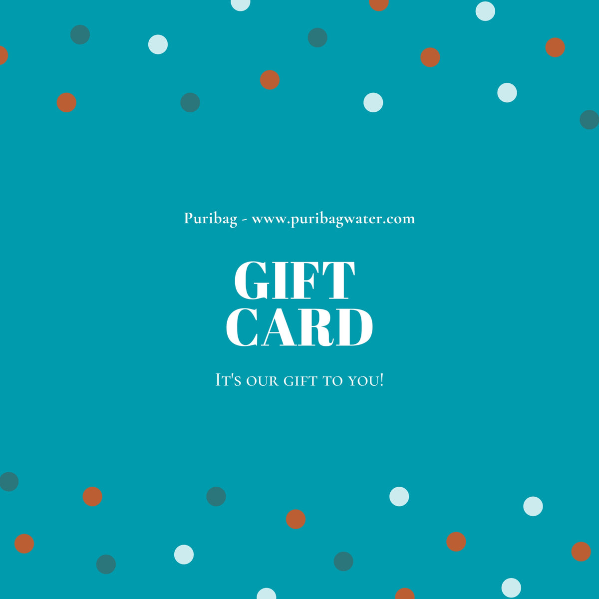 Gift Card Puribag Water